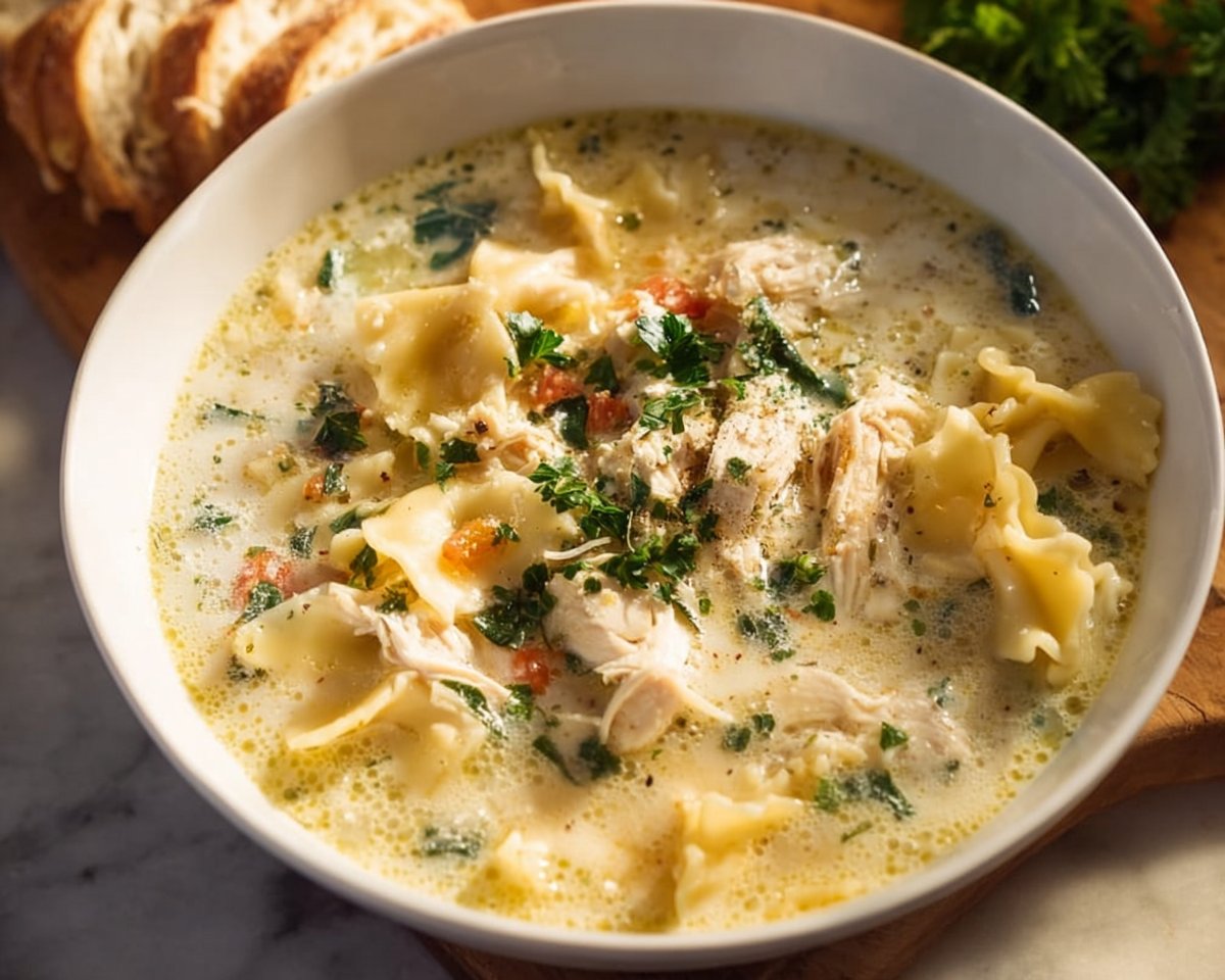 This White Lasagna Soup is your favorite pasta bake in soup form! It's rich, creamy, and packed with tender chicken…