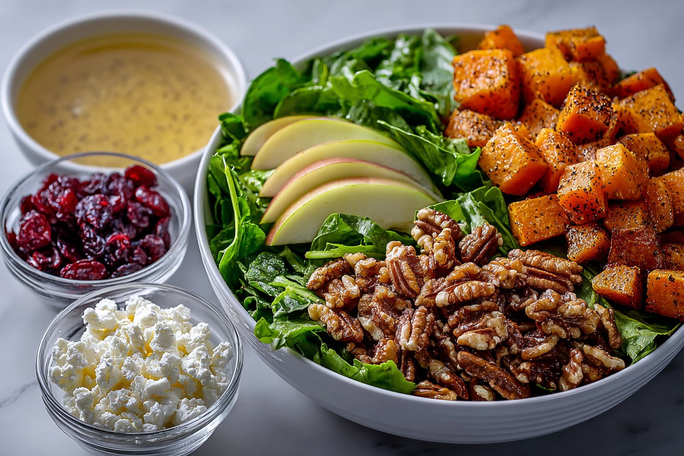 Fall Salad with Apple Cider Vinaigrette