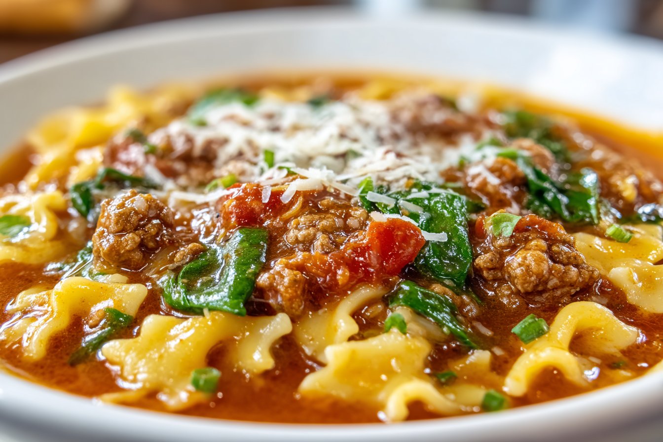 One-Pot Lasagna Soup