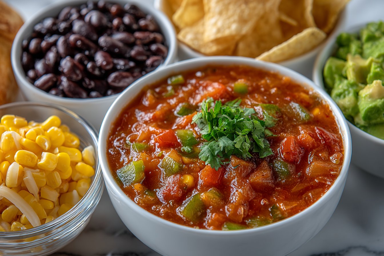 Crockpot Vegetarian Tortilla Soup