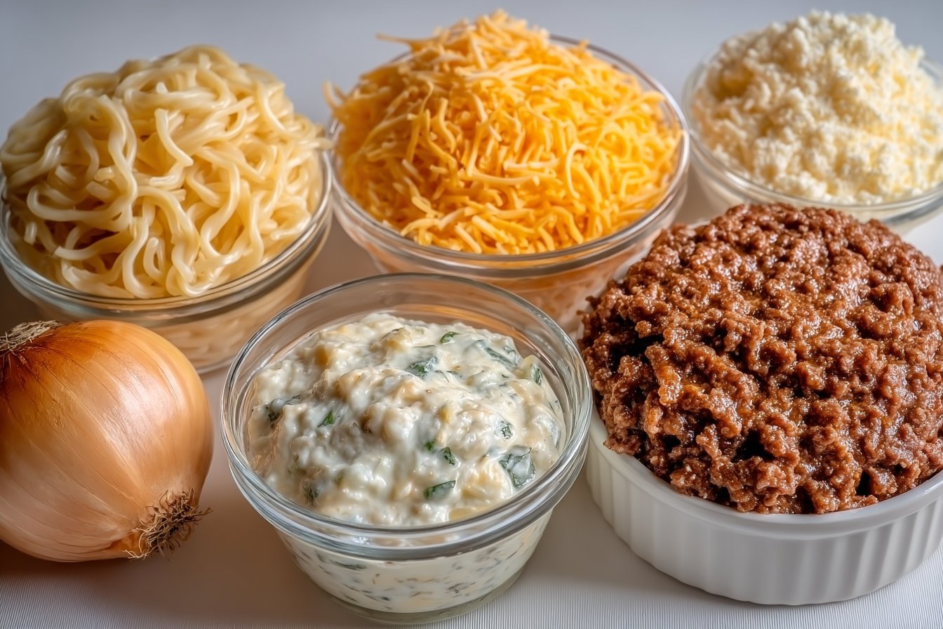 Beef and French Onion Dip Casserole