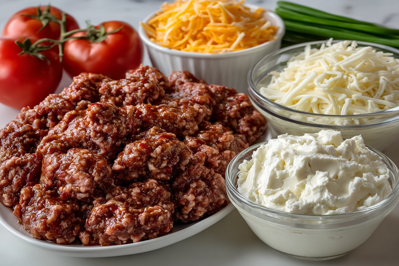 Spicy Rotel Cream Cheese Sausage Balls