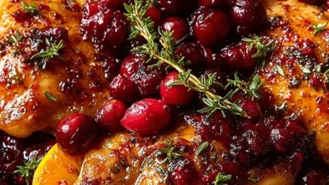 Skillet Cranberry Orange Chicken