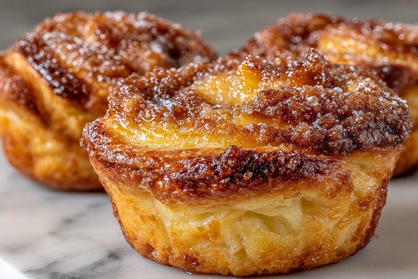 Irresistible Peach Pie Cruffins
