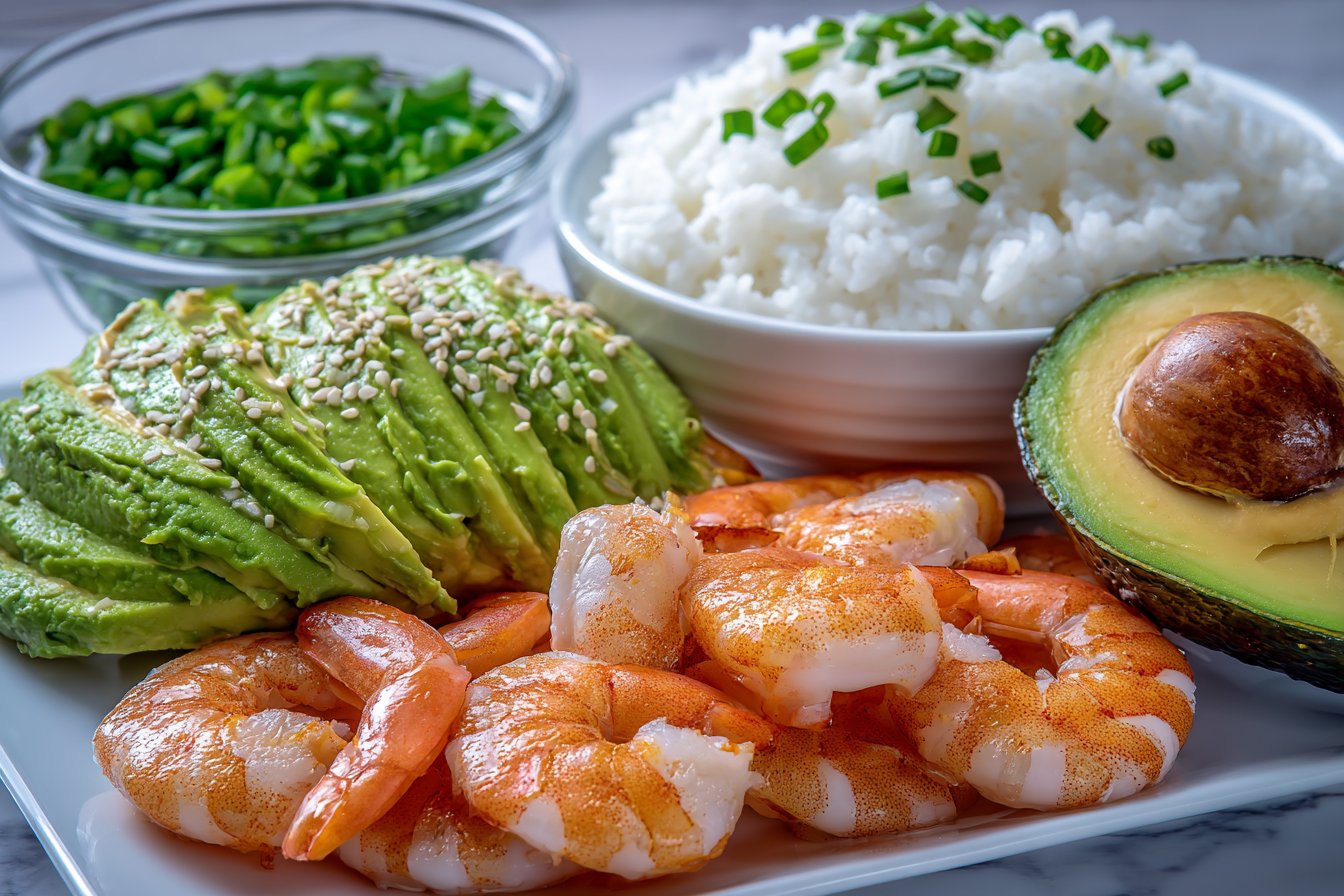 Spicy Shrimp Sushi Stacks