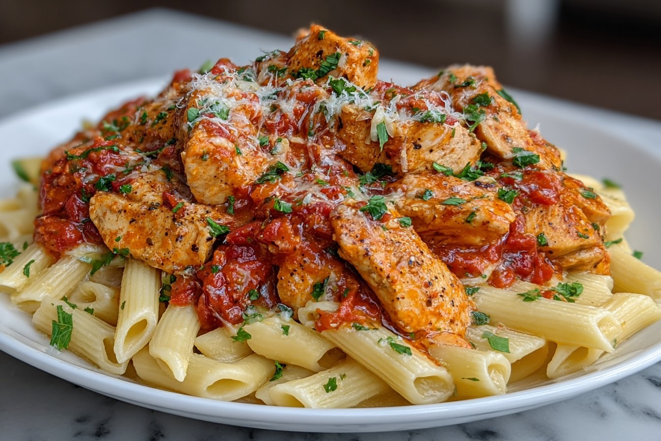 Easy Parmesan Chicken Pasta