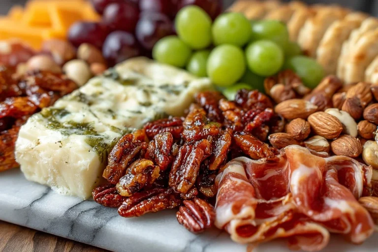 Delicious and colorful charcuterie cups with assorted meats and cheeses