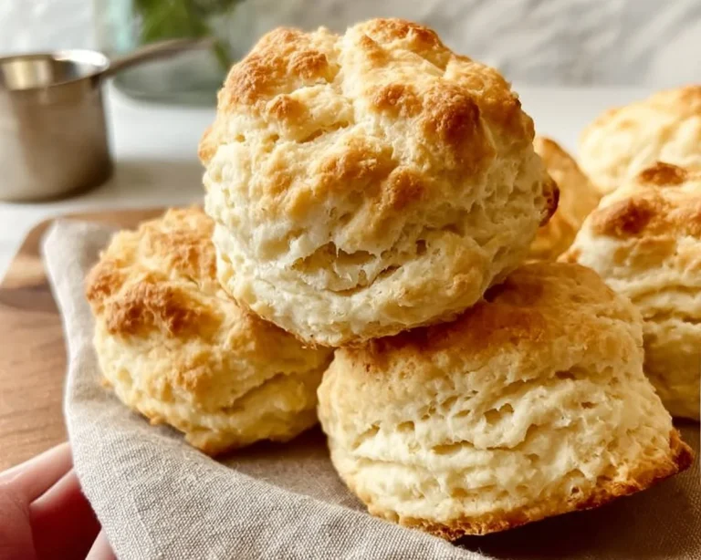 Easy drop biscuits freshly baked and ready to serve.
