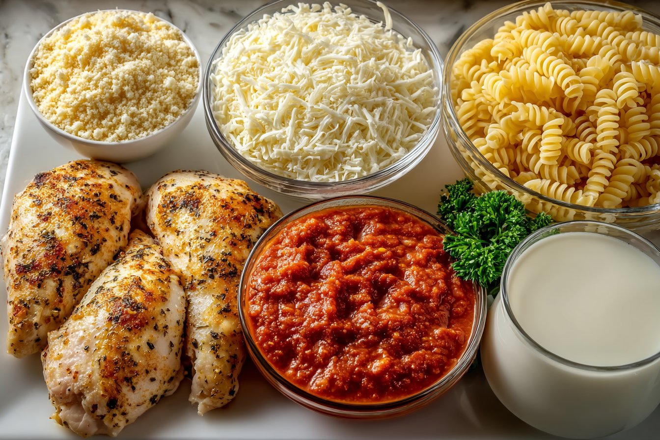 Crockpot Chicken Parmesan Soup