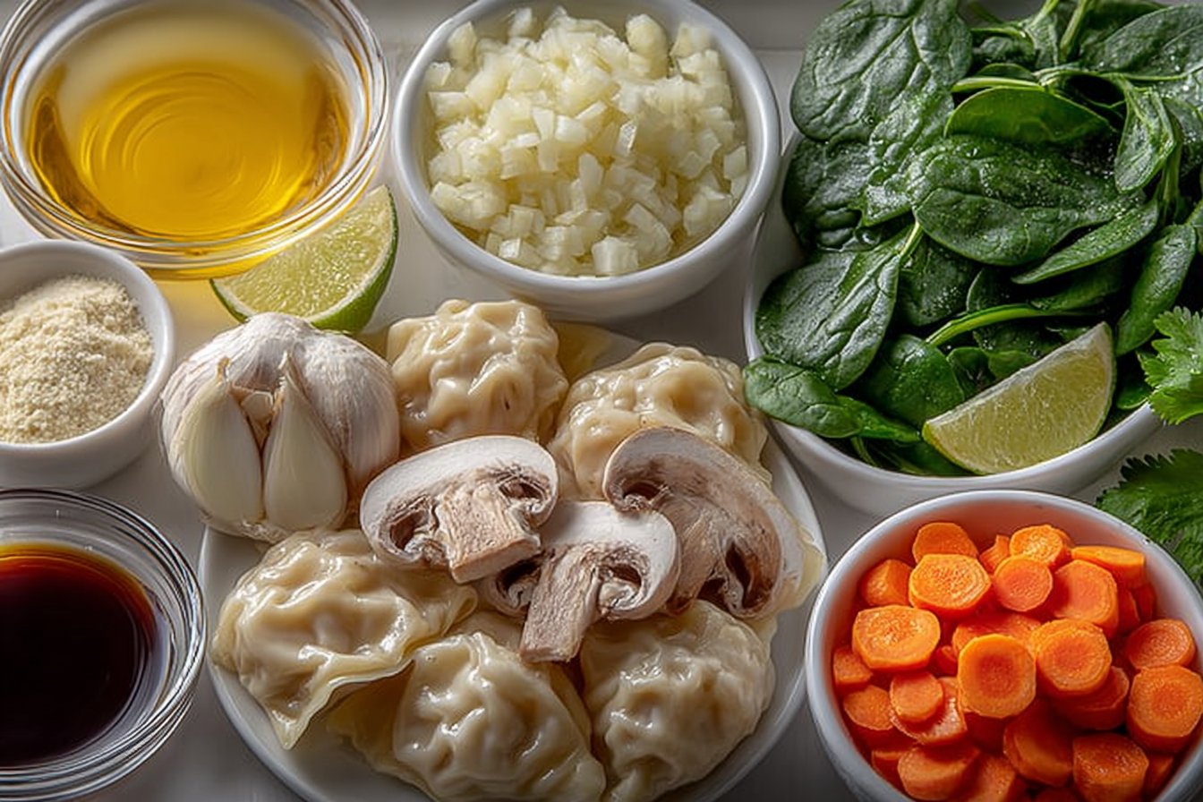 Thai Coconut Curry Dumpling Soup