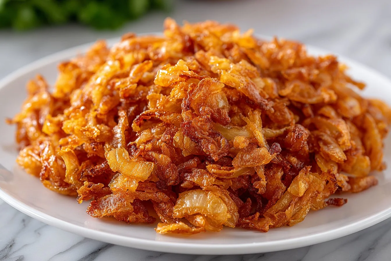 Homemade fried onions recipe for crispy and flavorful toppings