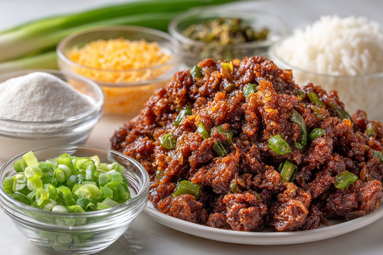 Crispy Chilli Beef Rice