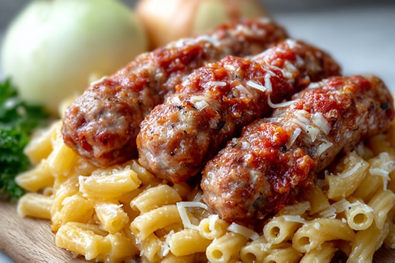 One Pot Cheesy Sausage Pasta