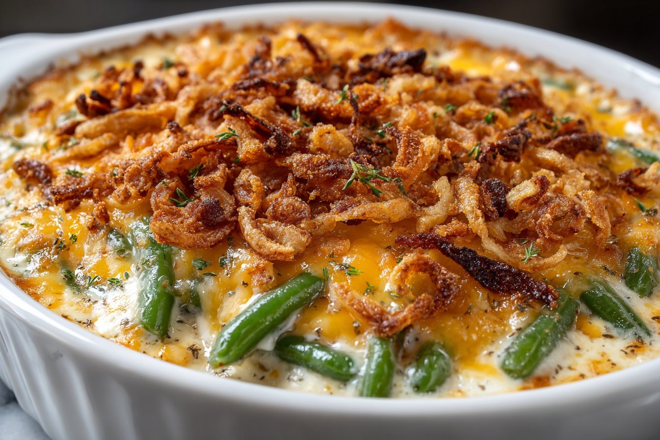 Cheesy Green Bean Casserole