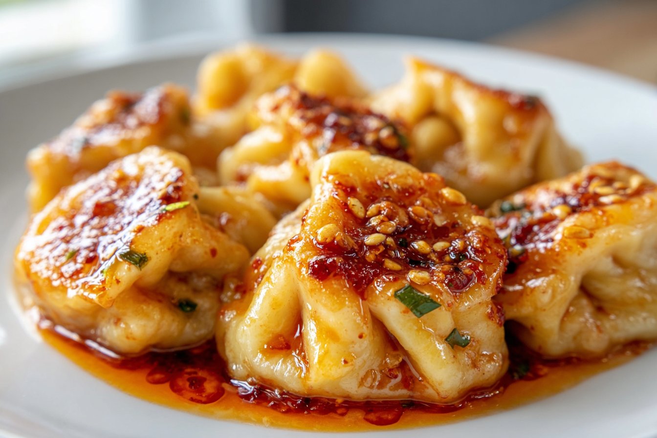 Soup Dumplings in Creamy Gochujang Sauce