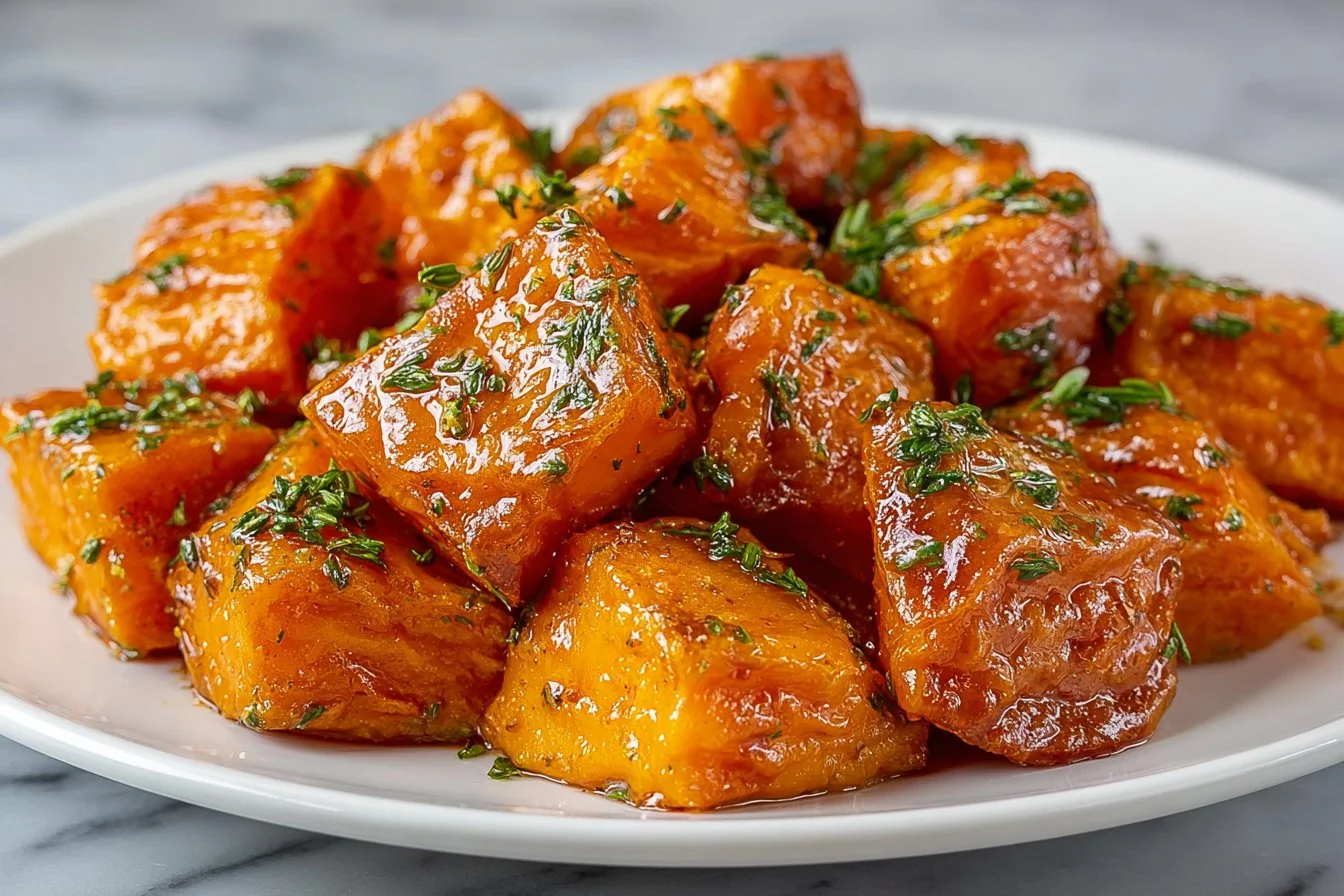 Savory Sweet Potato Medley with colorful vegetables and herbs