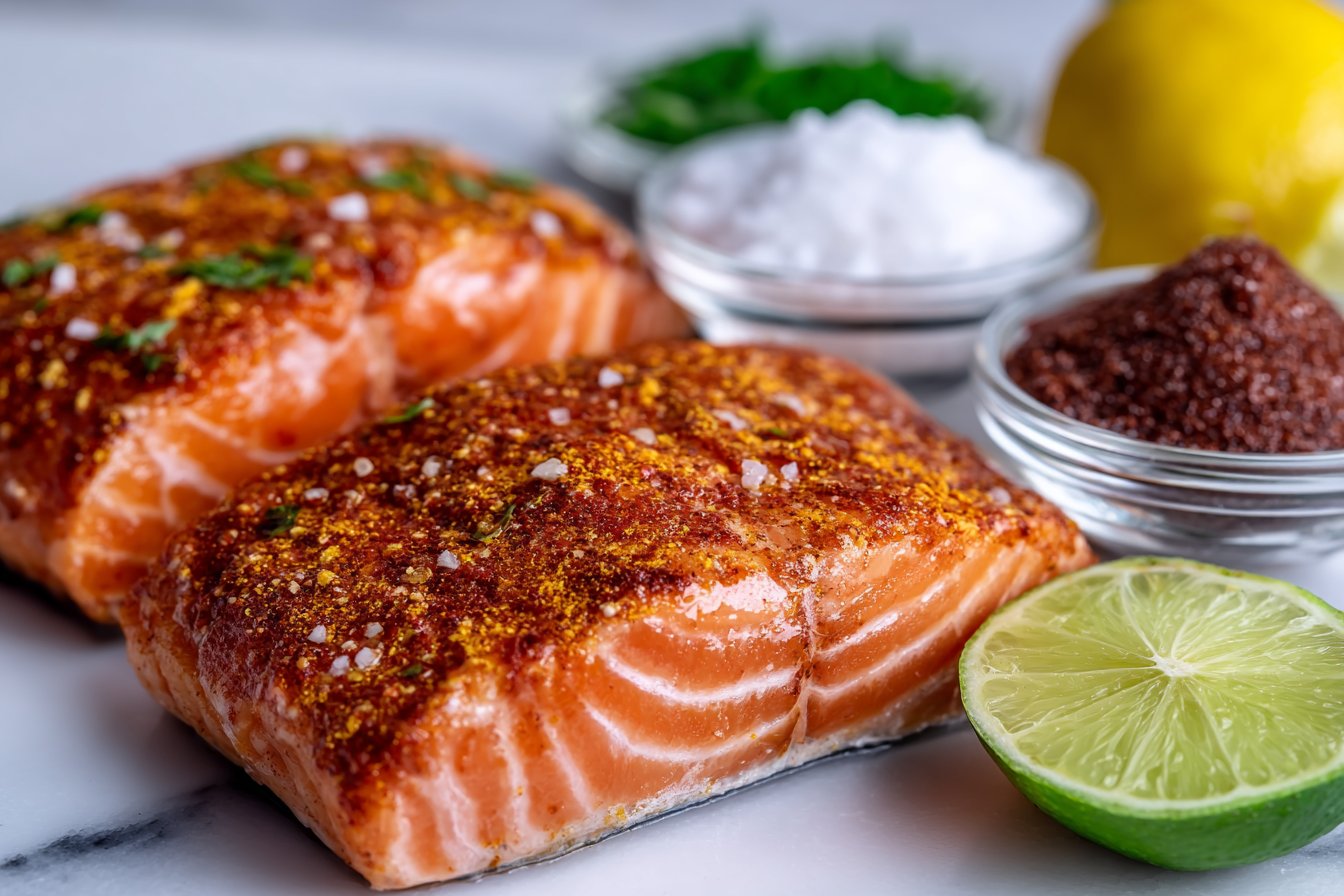Sweet and Spicy Cajun Brown Sugar Salmon