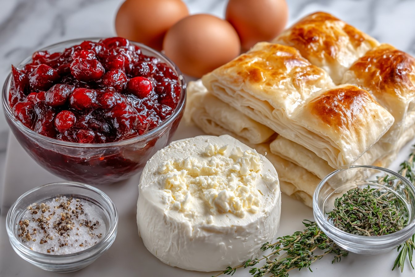 Baked Cranberry Brie Bites