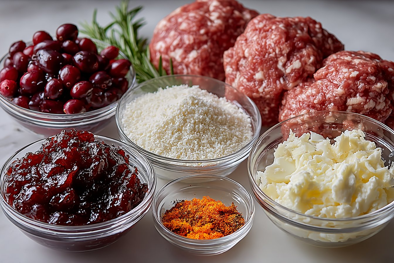 Sweet and Spicy Cranberry Orange Meatballs