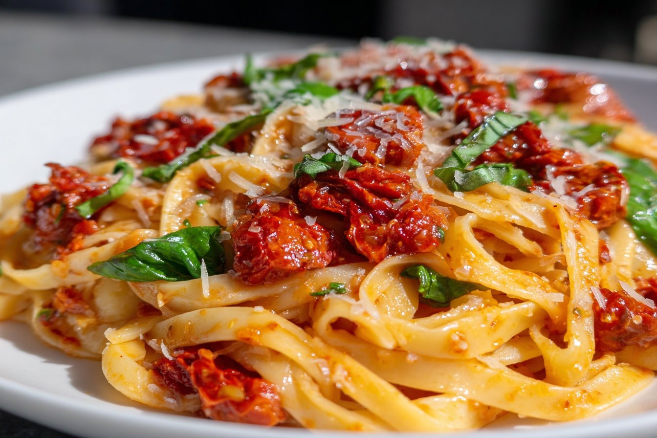 Creamy Sun-Dried Tomato Vegan Pasta