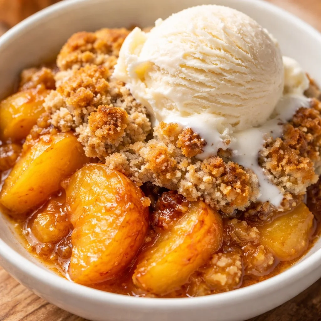 Almond-Flour Peach Cobbler