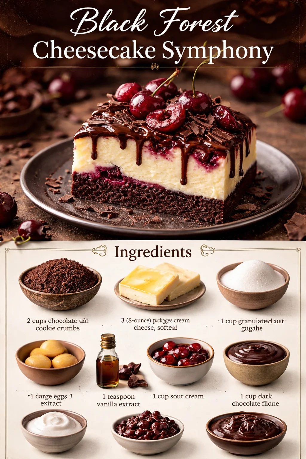 Black Forest Cheesecake Symphony