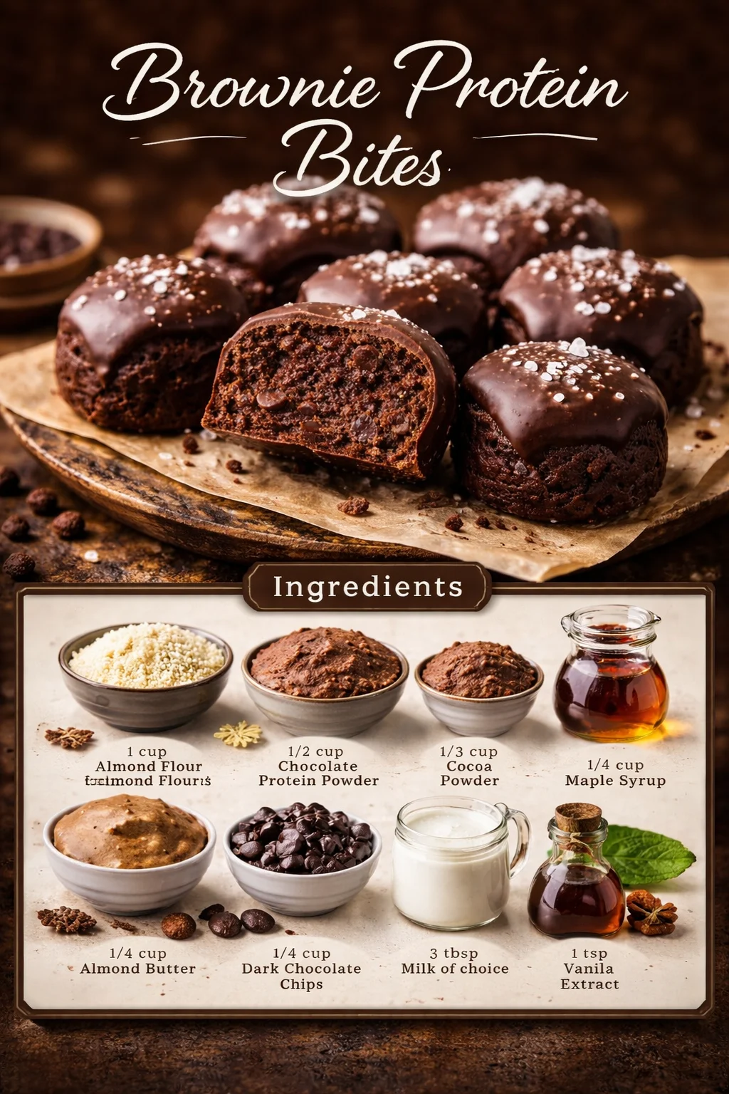 Brownie Protein Bites