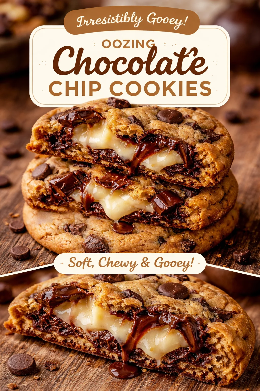 Cheesecake-Stuffed Chocolate Chip Cookies