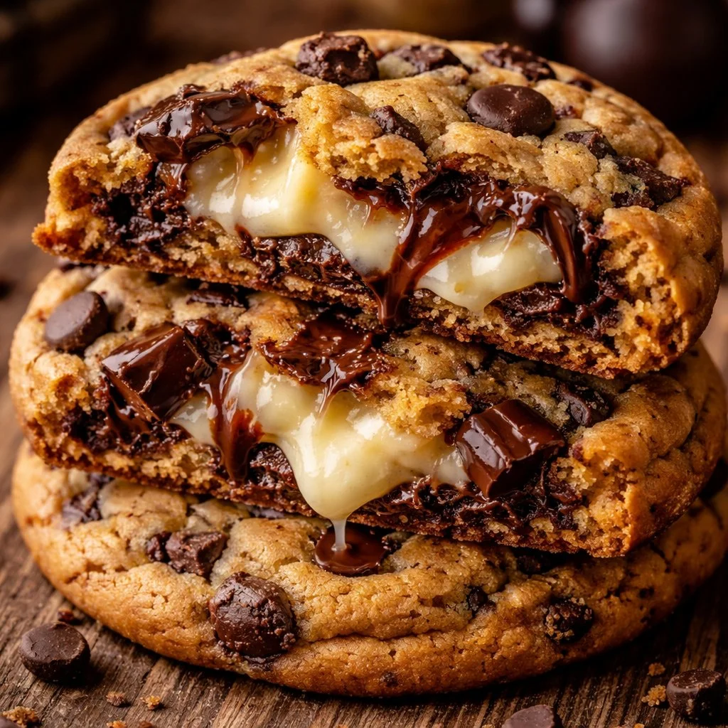 Cheesecake-Stuffed Chocolate Chip Cookies
