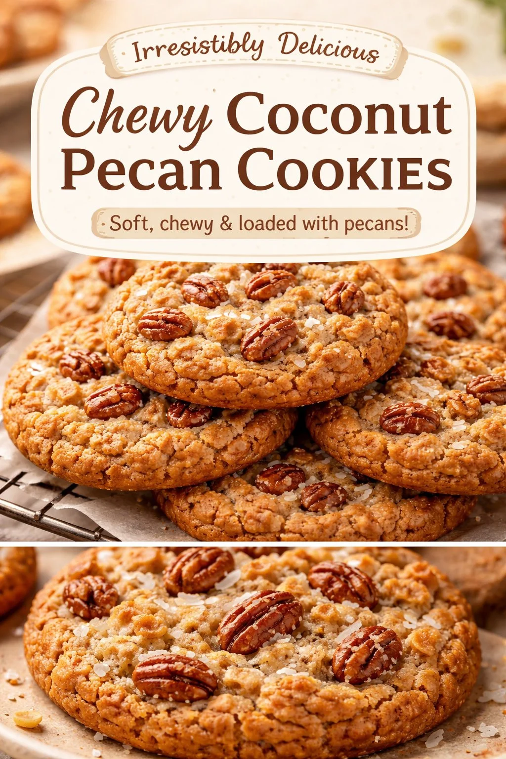 Chewy Coconut Oatmeal Cookies