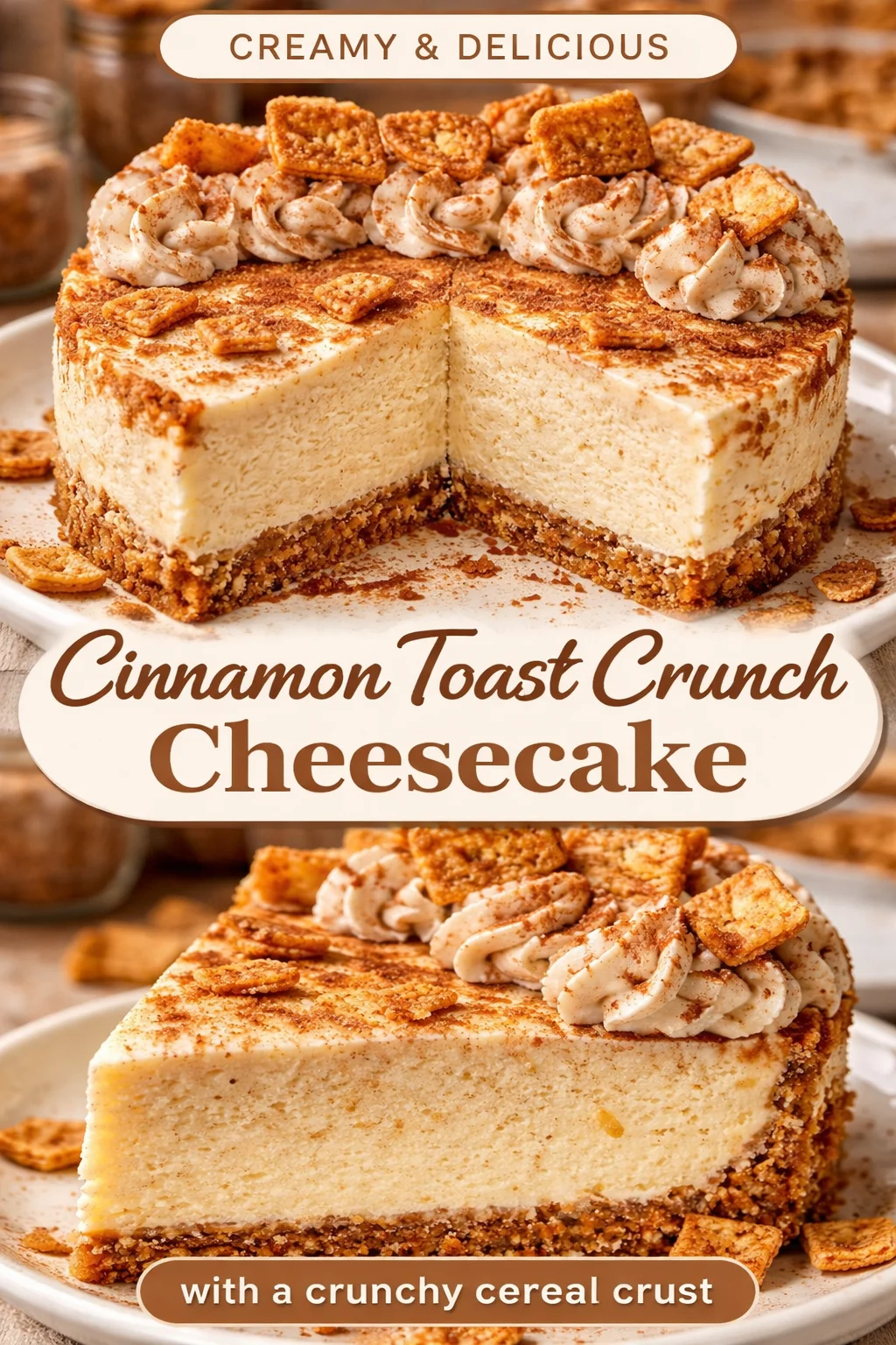 Cinnamon Toast Crunch Cheesecake