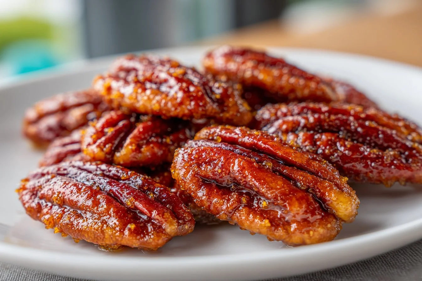 Classic candied pecans recipe for sweet and crunchy snacking