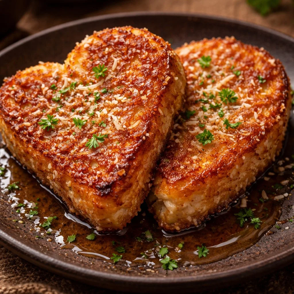 Coconut Crusted French Toast topped with fresh fruit and syrup