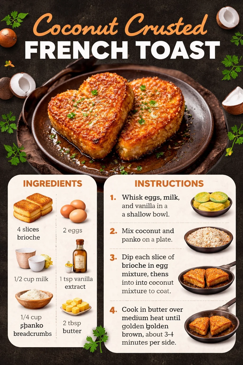 Coconut Crusted French Toast