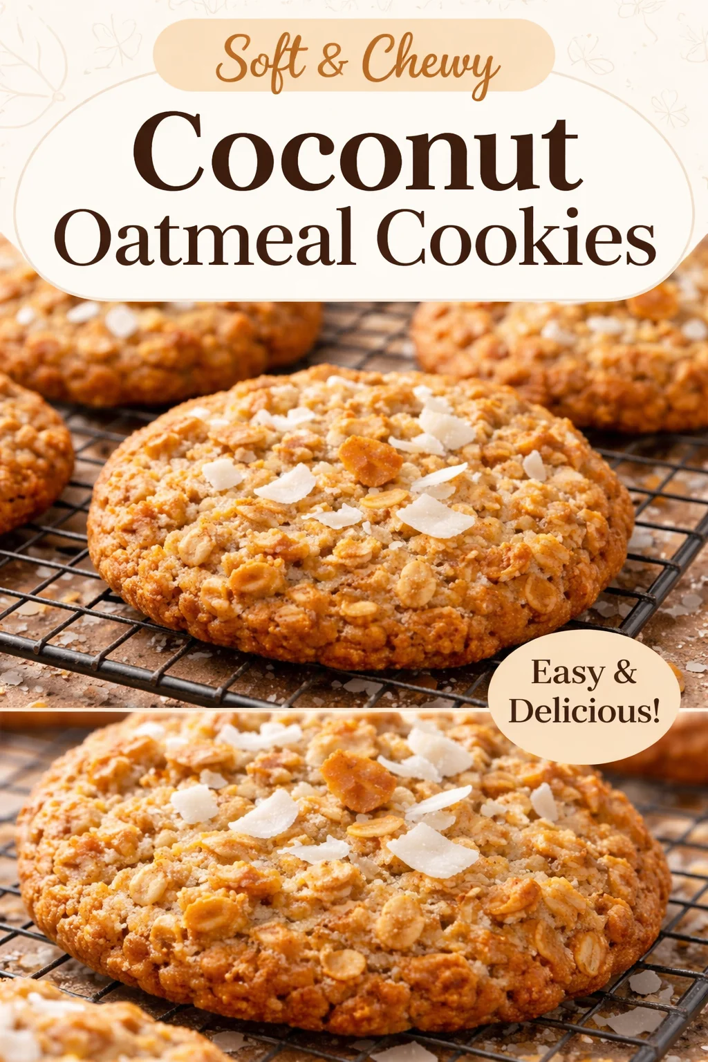Coconut Oat Cookies