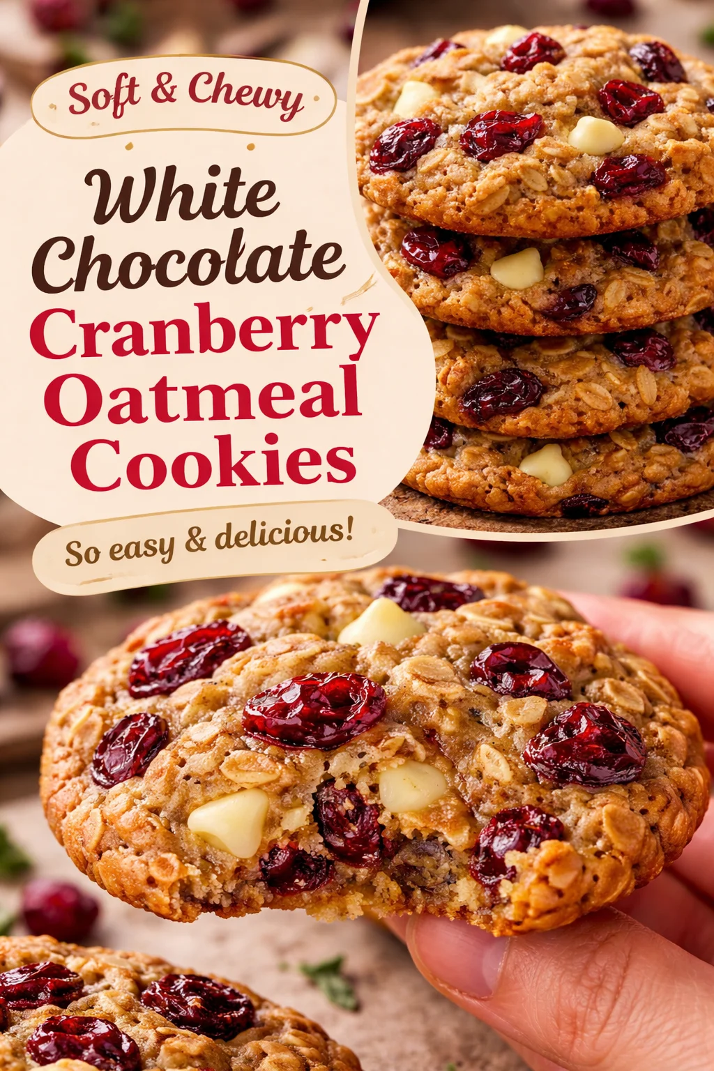 Cranberry Oatmeal Cookies
