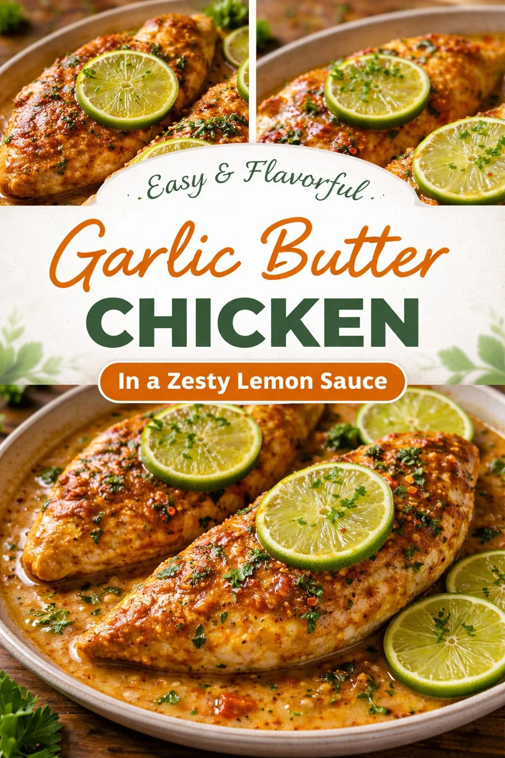 Delicious creamy Cajun chicken served with herbs and spices