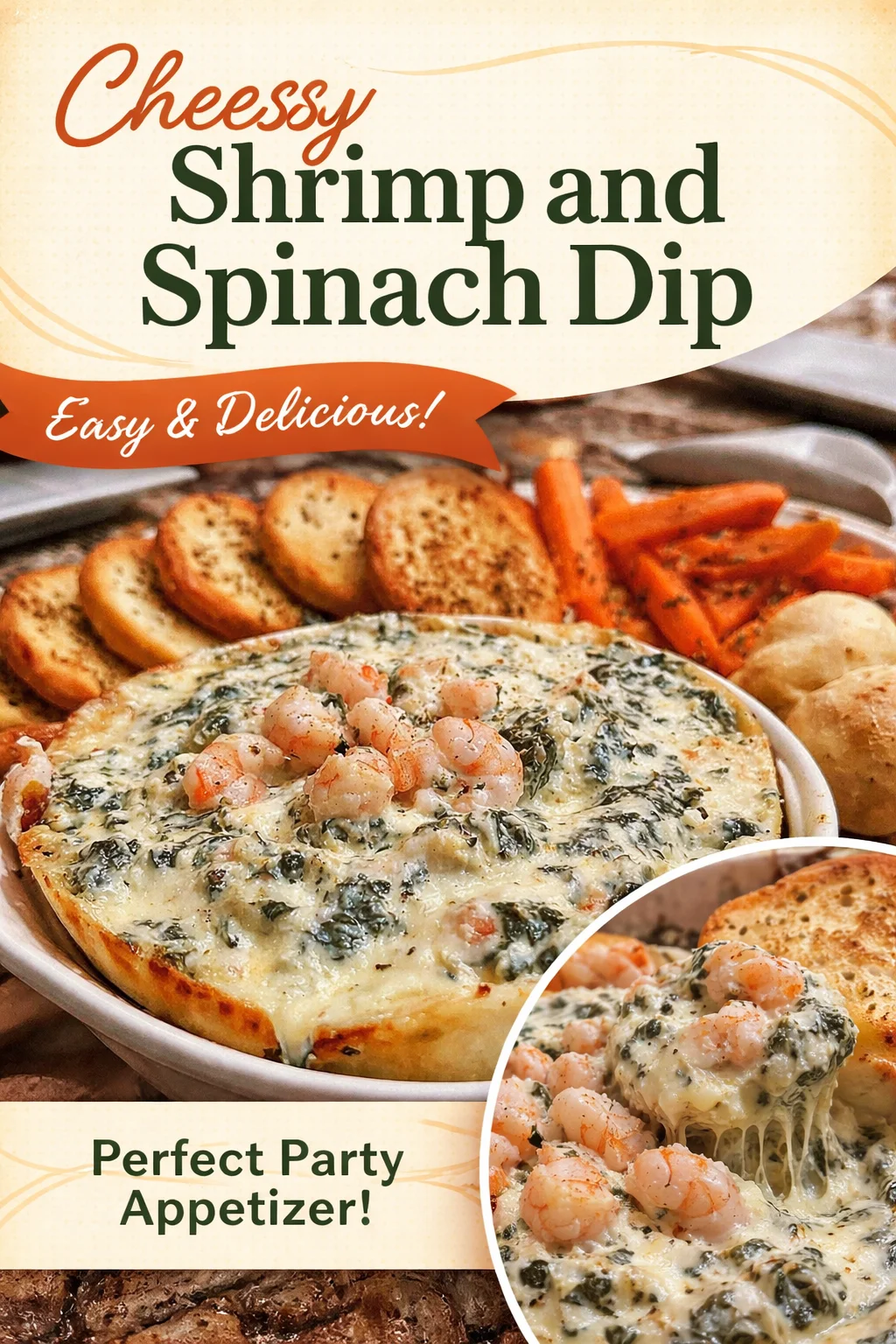 Creamy Seafood Spinach Dip