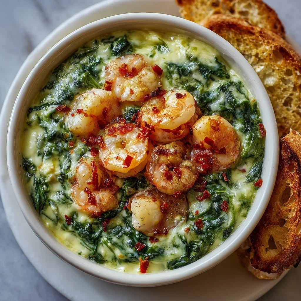 Creamy Seafood Spinach Dip