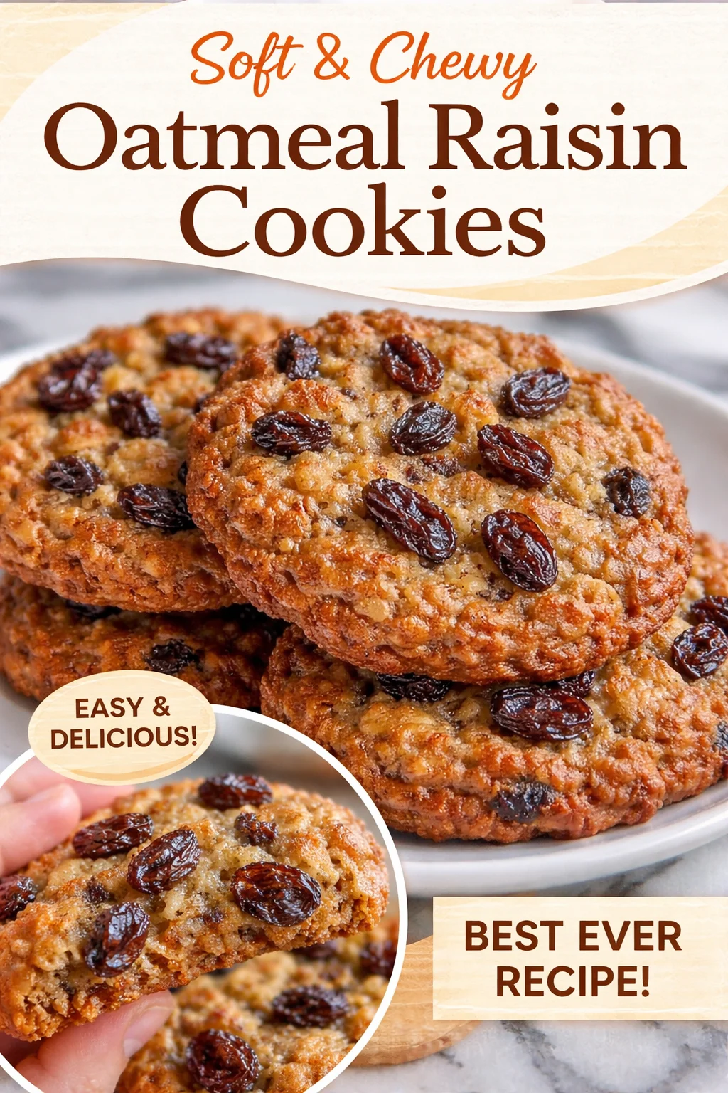 Dairy-Free Oatmeal Raisin Cookies