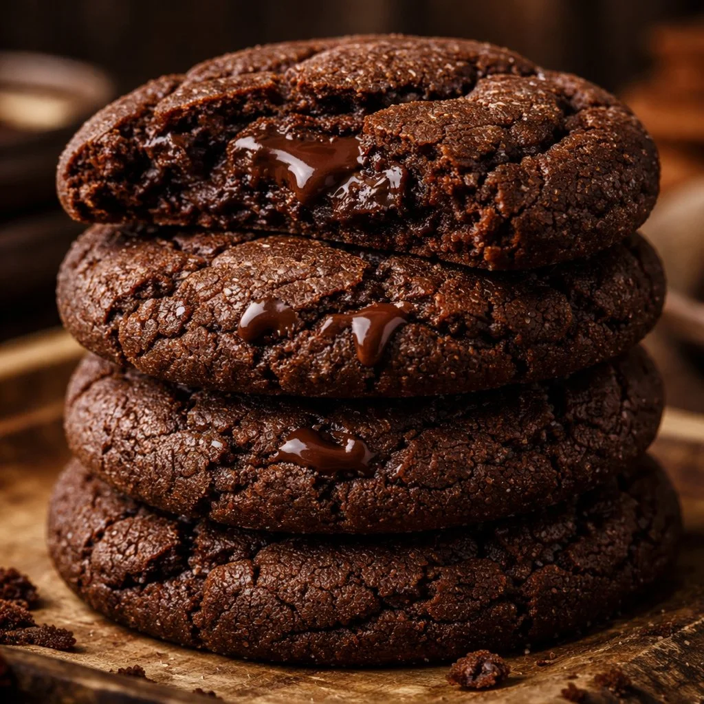 Dark Chocolate Brown Sugar Cookies