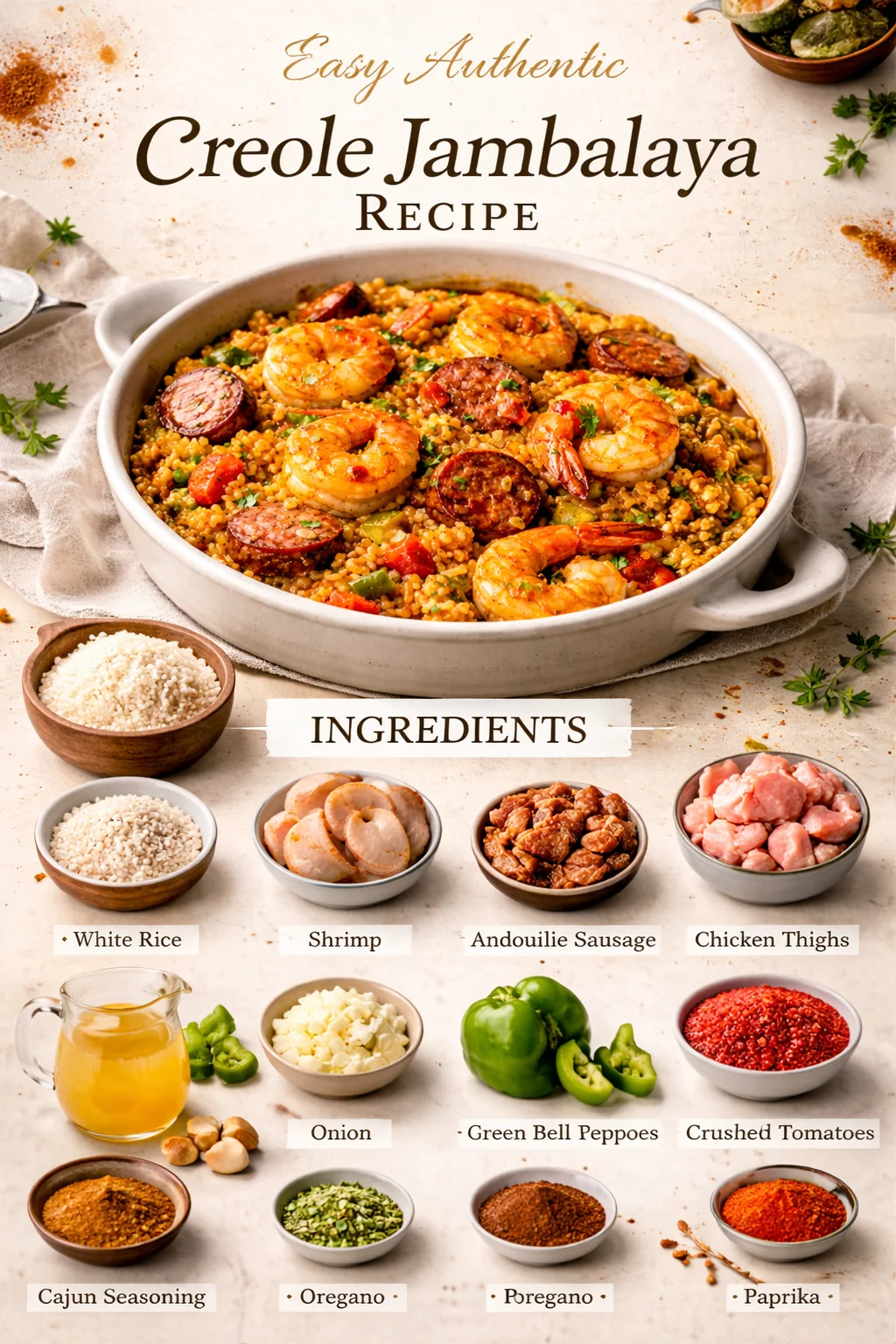 Easy Authentic Creole Jambalaya
