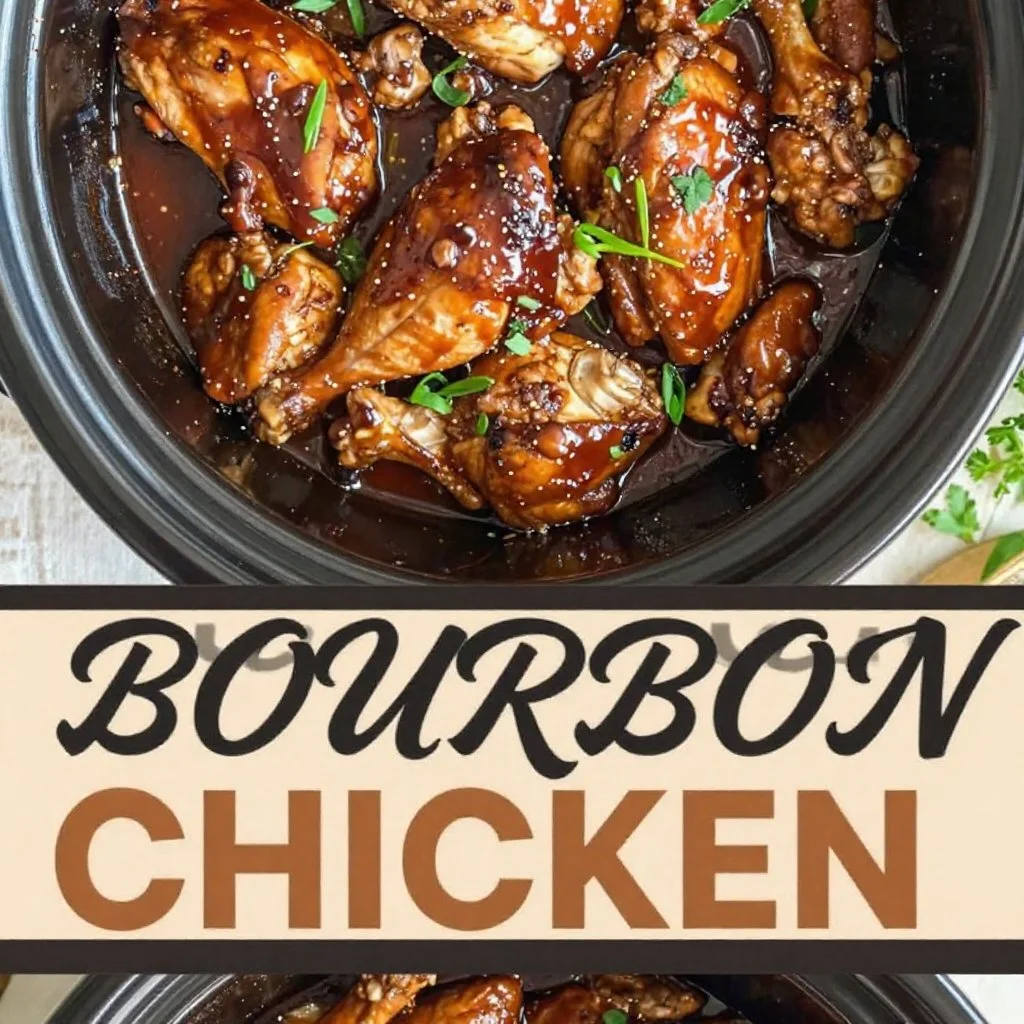 Easy Crock Pot Bourbon Chicken
