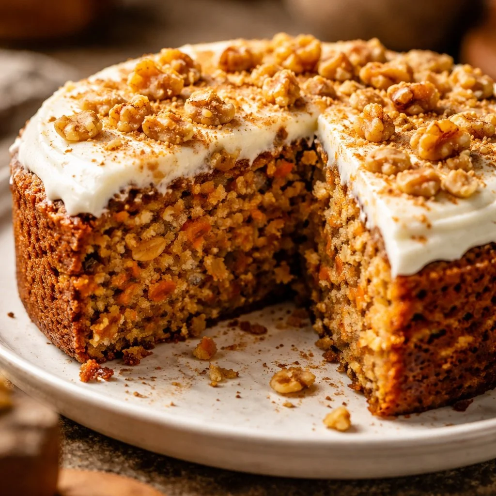 Easy Flourless Oatmeal Carrot Cake