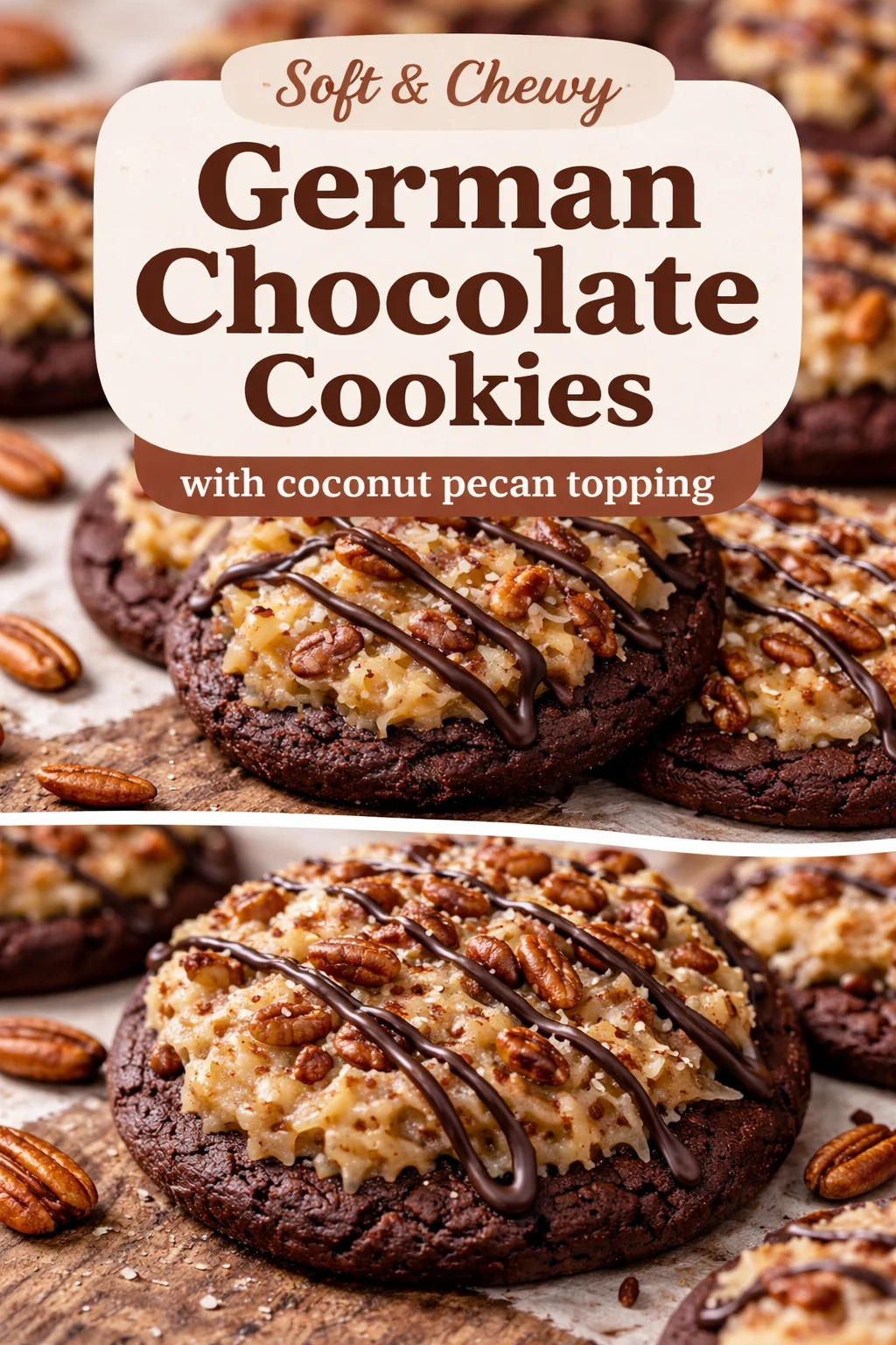 German Chocolate Cake Cookies