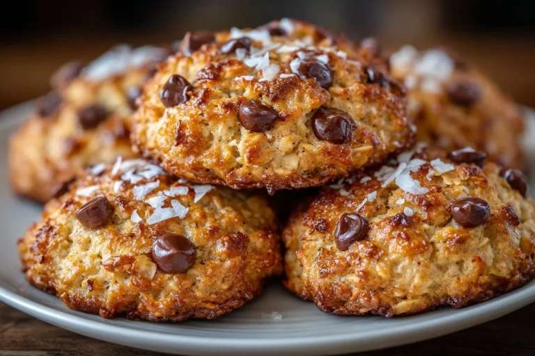 Gluten Free Oatmeal Cookies freshly baked with wholesome ingredients