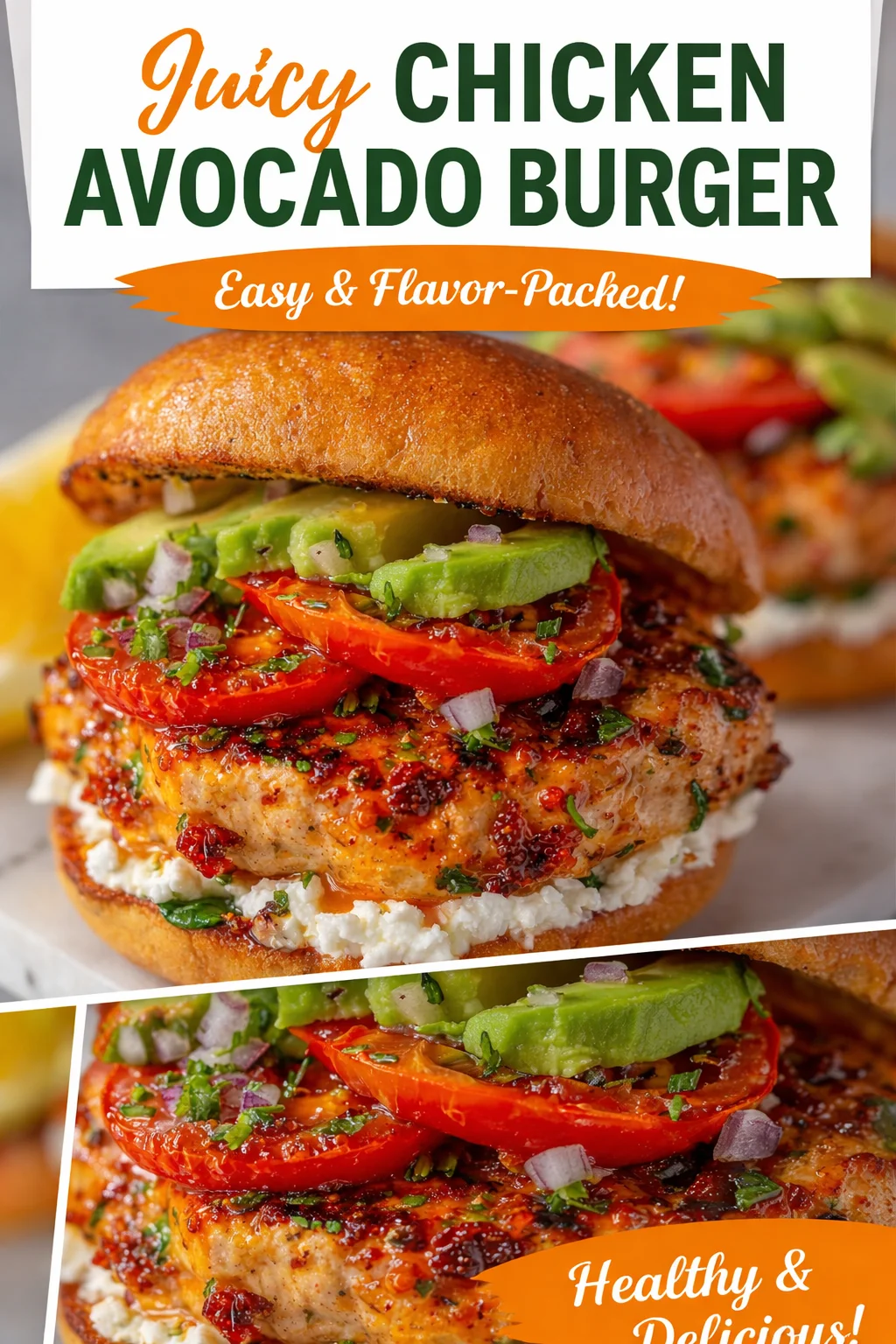 Greek Chicken Burgers
