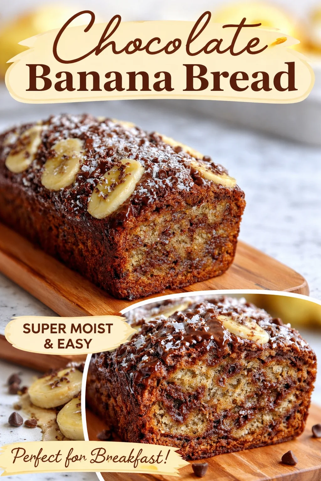 High-Protein Chocolate Banana Bread