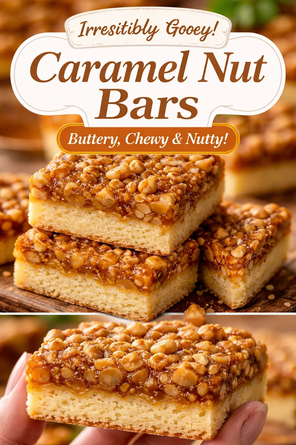 Honey Walnut Shortbread Bars