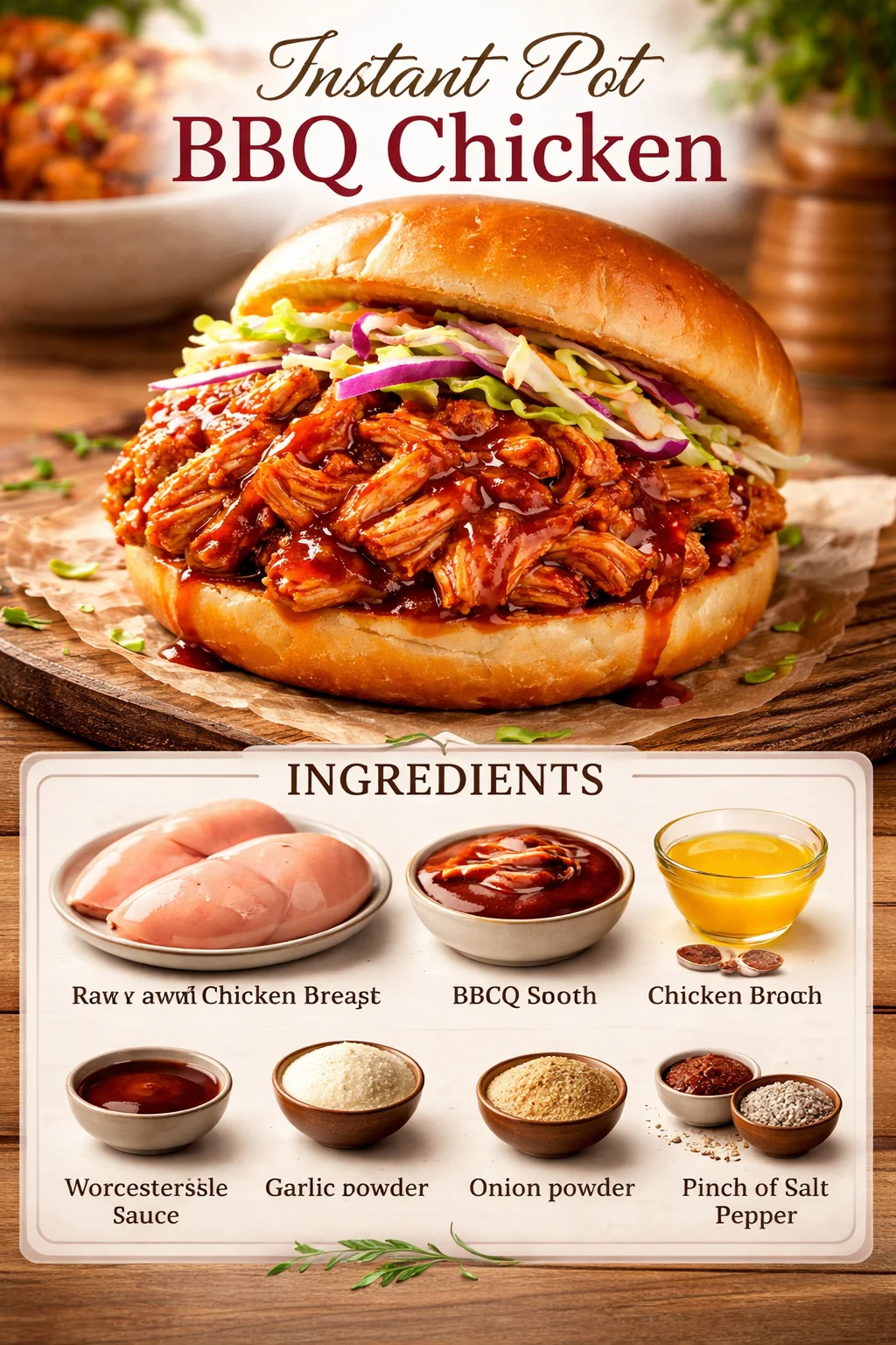 Instant Pot BBQ Chicken